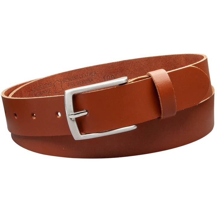 30mm bælte fremstillet i Tyskland EH311-SL cognac for engroshandel hos A-Venten GmbH