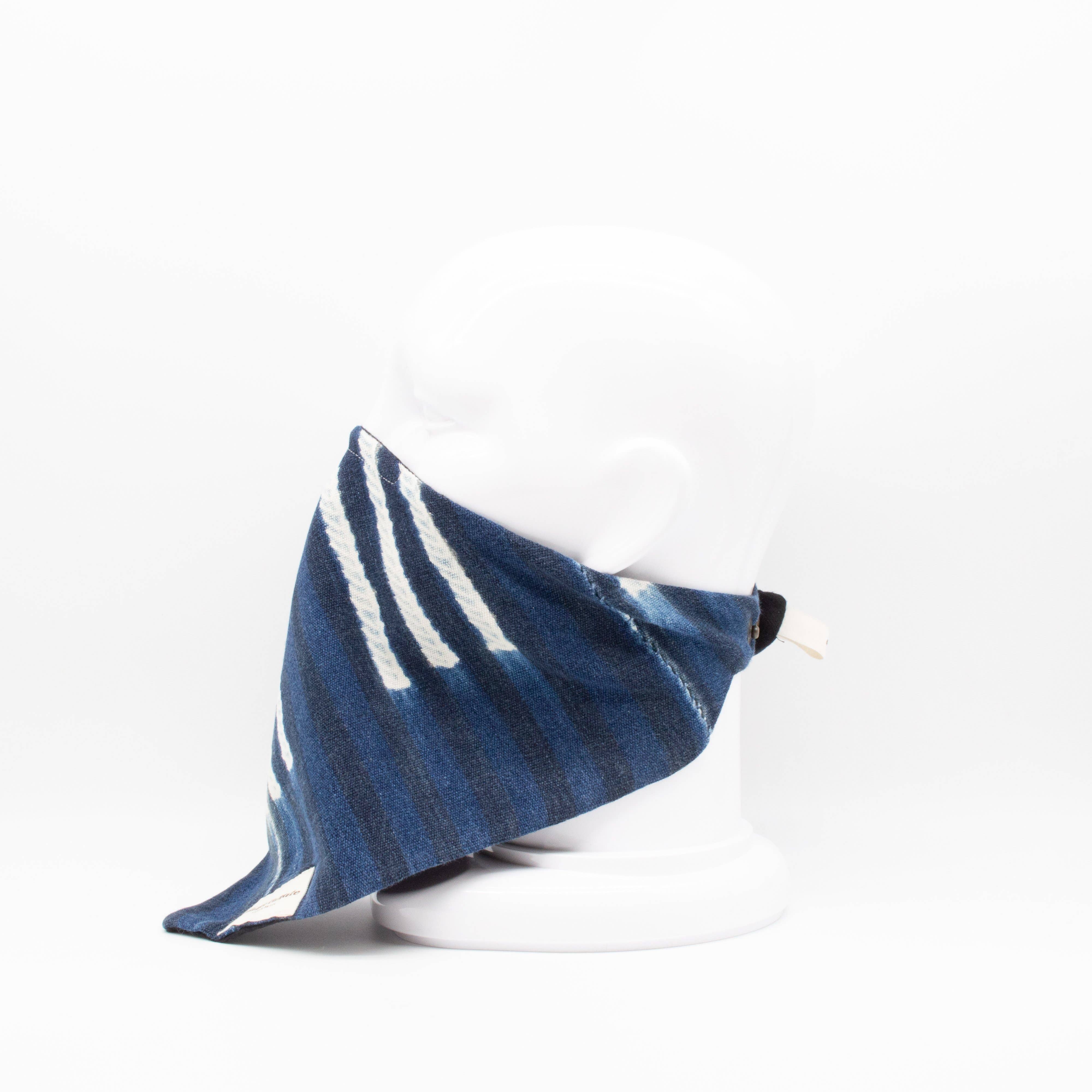 Maskdanna by Califortunate - Wholesale Non-Medical Disposable Mask - MASKDANNA INDIGO STRIPE1