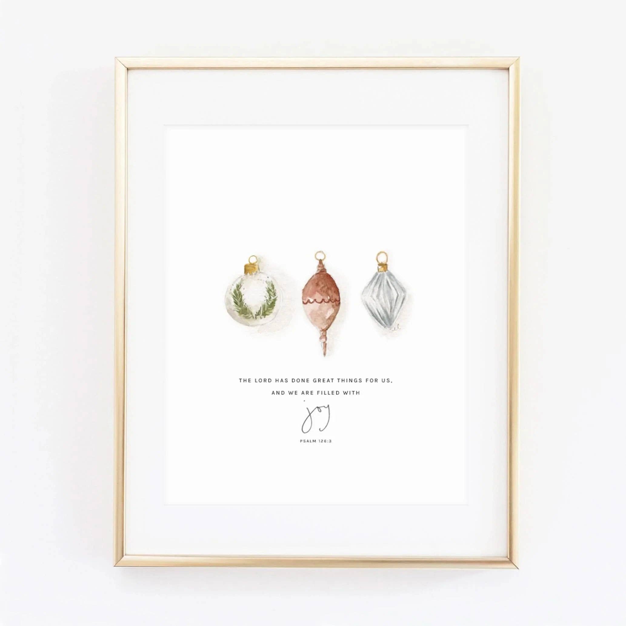 emily lex studio – Impressão artística por atacado – salmo 126:3 ornamentos estampa escritura0