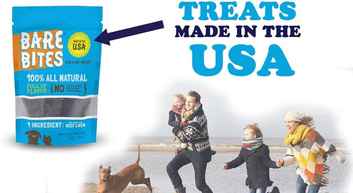 Mr. Peanut's - Wholesale Pet treats – Dog - Bare Bites 100% All Natural Dehydrated Beef Liver Dog and Cat Treats, 1LB - Made in USA6