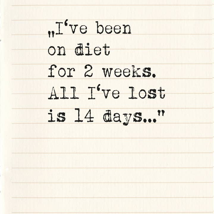 The Bird who told - Wholesale Postcard - postcard | I've been on diet...1