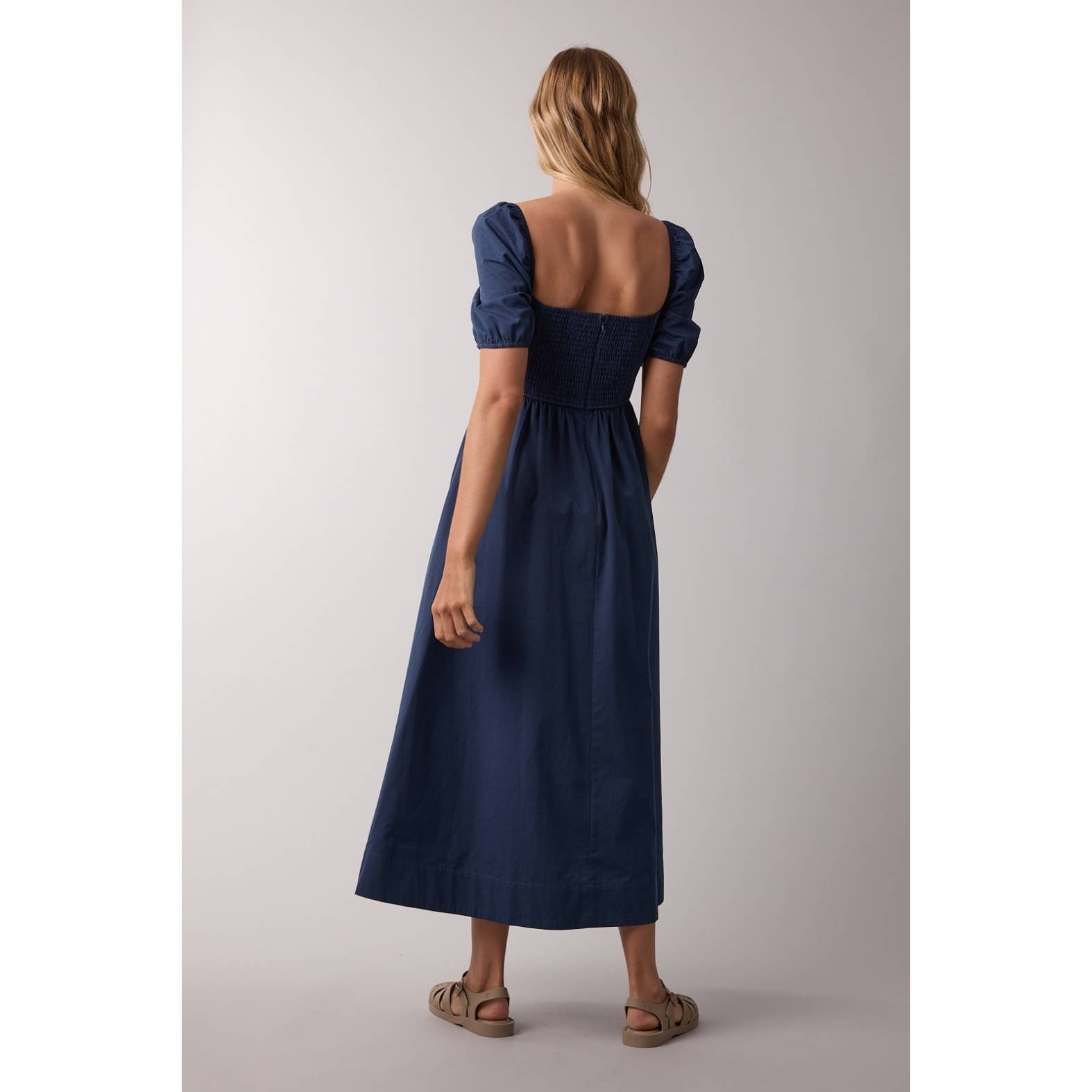Wishlist Apparel - Vente Robe – femme - ROBE MIDI À MANCHES BOUFFANTES2