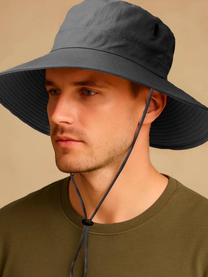 HKZ-003 Solid Safari Hat for wholesale by LINETA