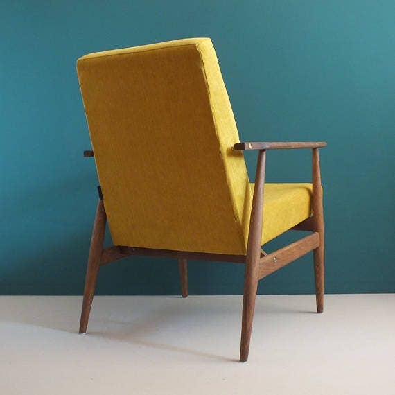 Workshop of Forms - Wholesale Stoel - Vintage fauteuil uit midden eeuw, mosterd, gerestaureerd2