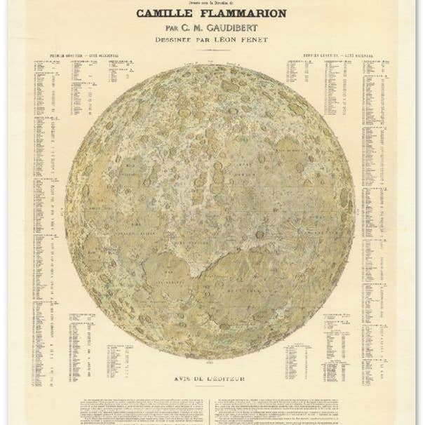 Art poster: The Moon in 1887 for wholesale by Les vilaines curiosités