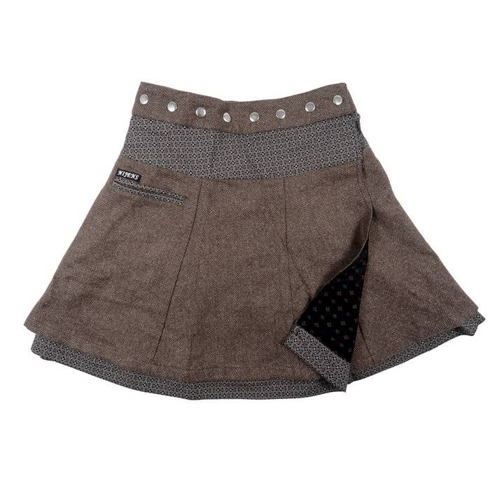 Vendbar nederdel NijensSOUFFLE Tweed Lang 331 for engroshandel hos Nijens