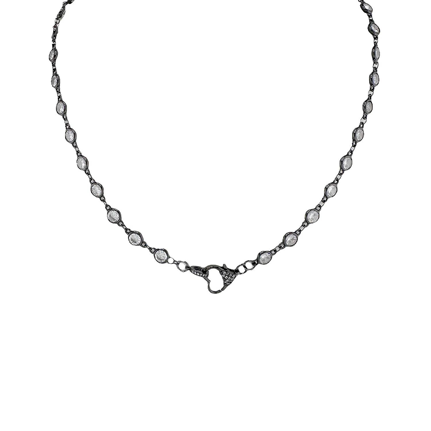 Love, Lisa - Vendita all'ingrosso Collane a catena e maglie - Collana con ciondolo a cuore con chiusura Amanda Crystal2