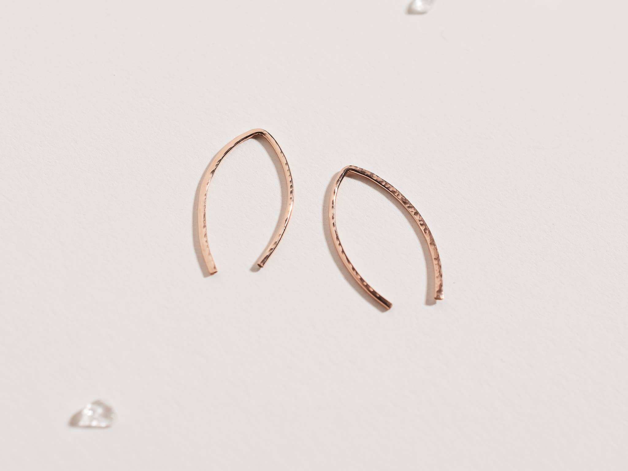 Loveable - Wholesale Hoop Earrings - Small Arc Threader Earrings3