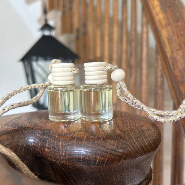 Mini Hanging Car Diffuser – Glass Air Freshener for Car, Closet, or Small Spaces (8ml) for wholesale by Flame + Pout