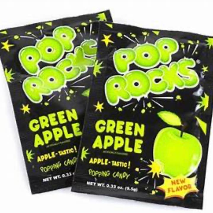 O'Shea's Candies Sweet Shop - Wholesale Hard Candy - Nostalgic Pop Rocks “Green Apple 🍏 ” Flavor 24ct Dsp Box