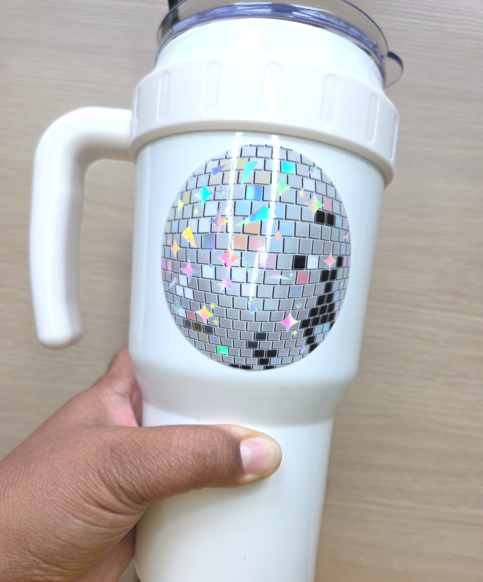 Turiberry - Wholesale Sticker - Holographic Disco Ball Sticker (3 x 3 in)2