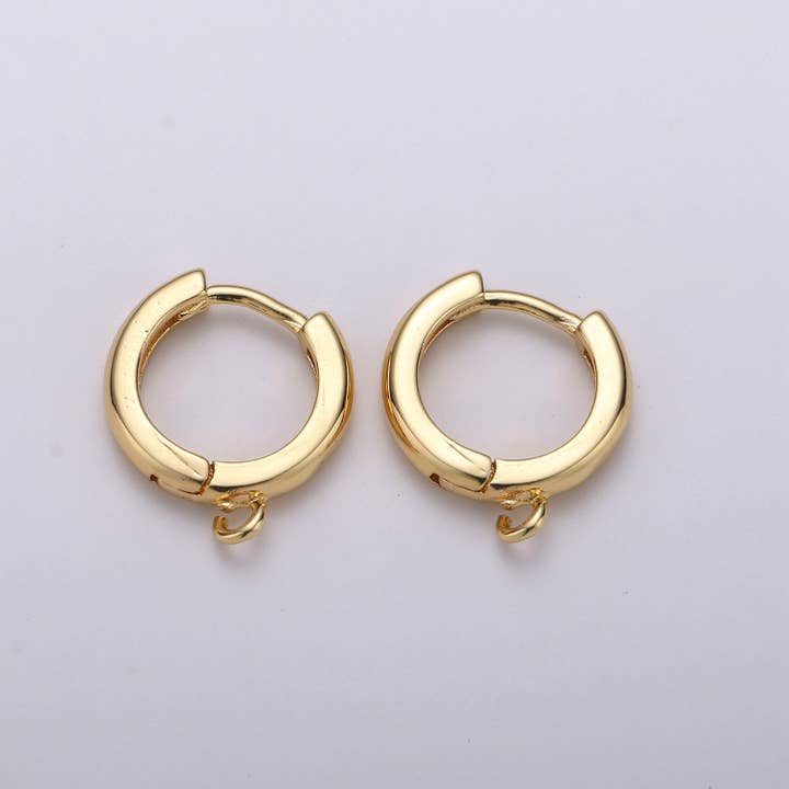 24K Simple Minimalist Golden Huggies - K804 for wholesale by Aim Eternal