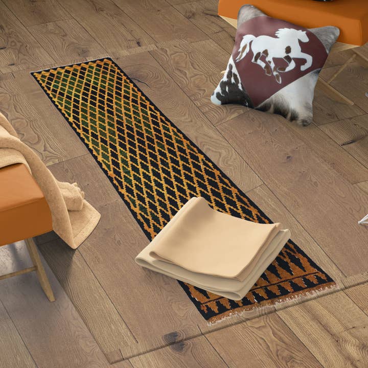 Handgemachter Brandy Punch Kilim Runner für den Großhandel von Fybernots