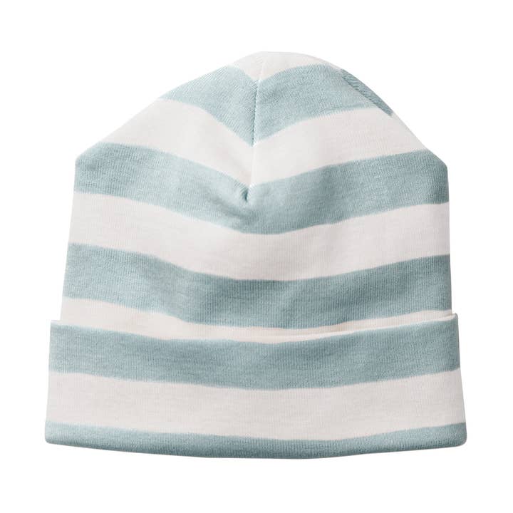 Baby's Aqua Stripe Cotton Hat for wholesale by Tesa Babe