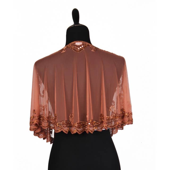 Western Fashion - Wholesale Cape - Women's - 8906 - Beaded Flapper Cape3