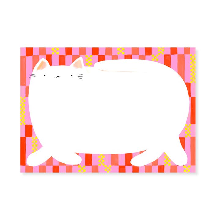 Chester Cat Notepad - Cute Animal Notepad for wholesale by Karen Schipper