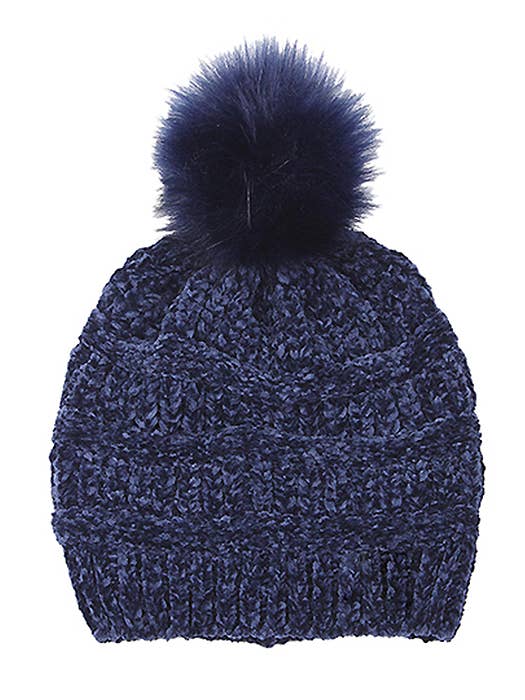 SOMBRERO CON POMPÓN GLENILLE BEANIE (#043) para venta al por mayor de Jewelry Max