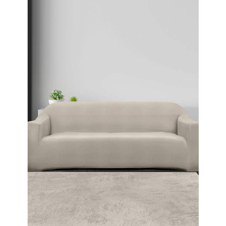 MADI – wholesale Chair/sofa slipcover – Elastic sofa cover EARTHLINE BEIGE