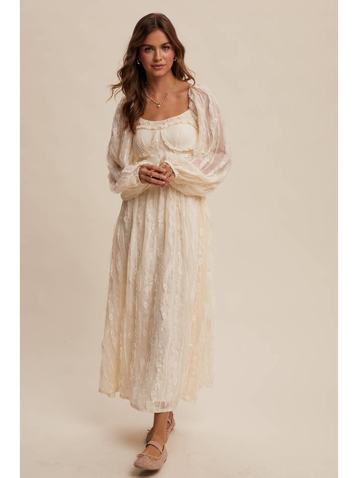 Listicle - Wholesale Dress - Women's - Romantic Lace Midi Dress14
