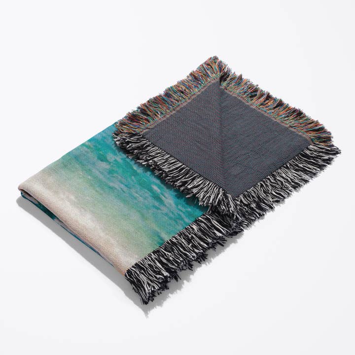 3dRose - Wholesale Throw Blanket - 3dRose, Beautiful Sandy Beach, Blanket3