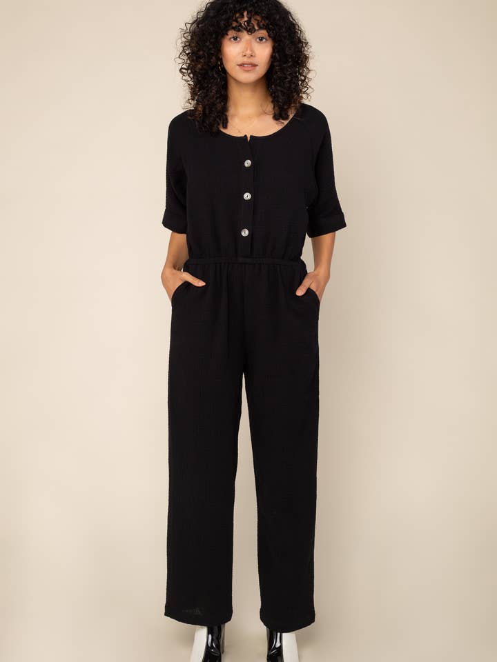 NLT - Wholesale Jumpsuit - Women's - Millie Cotton Gauze Jumpsuit - Plus Size
