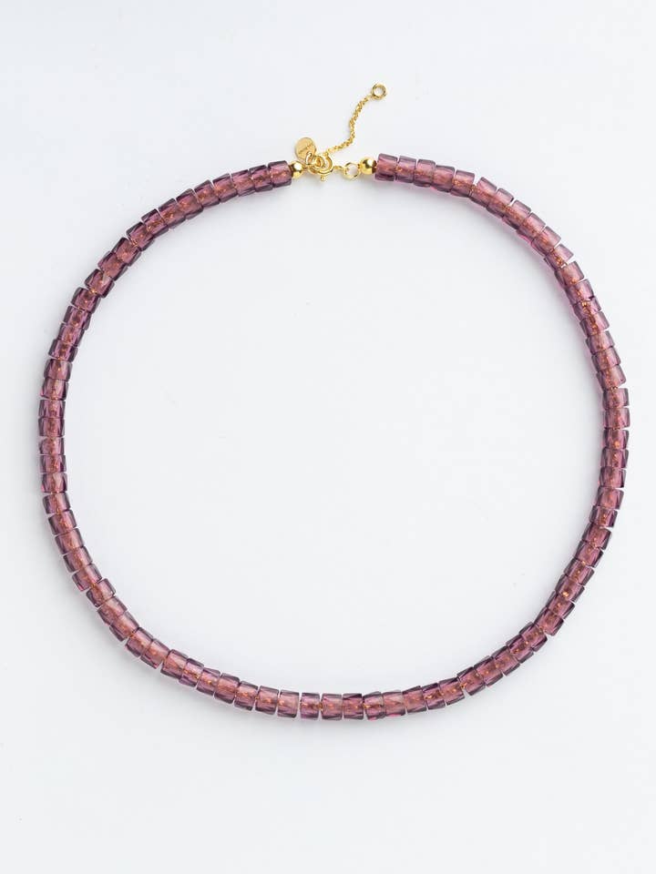 Lingga Halsband - Amethyst für den Großhandel von Les Beads
