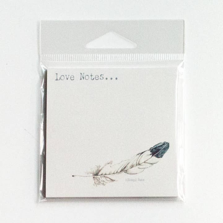 Love Notes - Note adesive con piuma per la vendita all'ingrosso da parte di Silvergull Studios