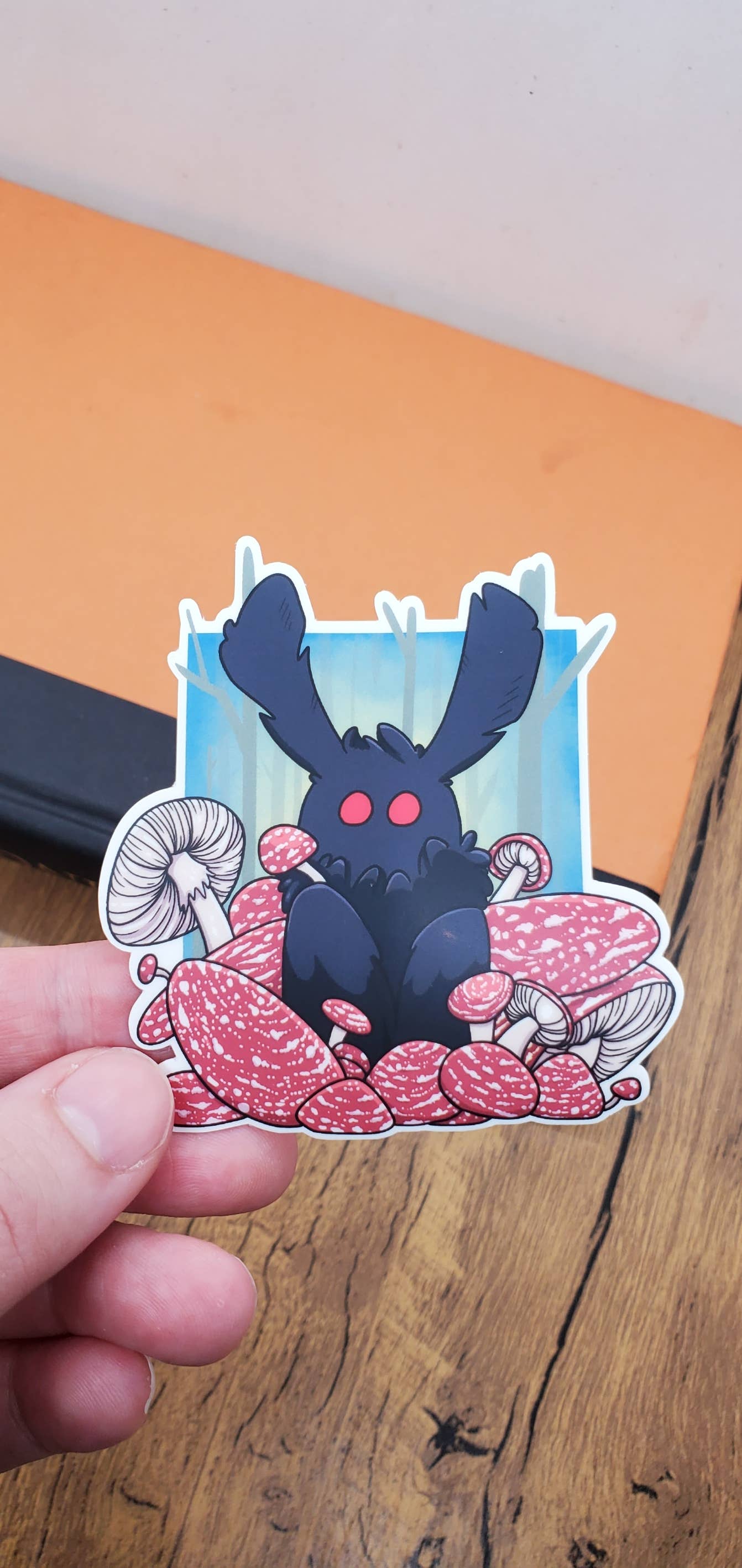 Salt Birch - Vendita all'ingrosso Adesivo - Adesivo Forest Mushroom Mothman3