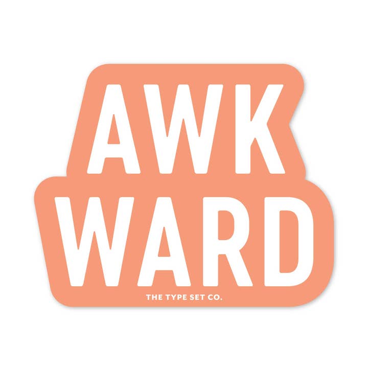 Autocolante de Vinil "Desajeitado" por atacado de The Stickerie