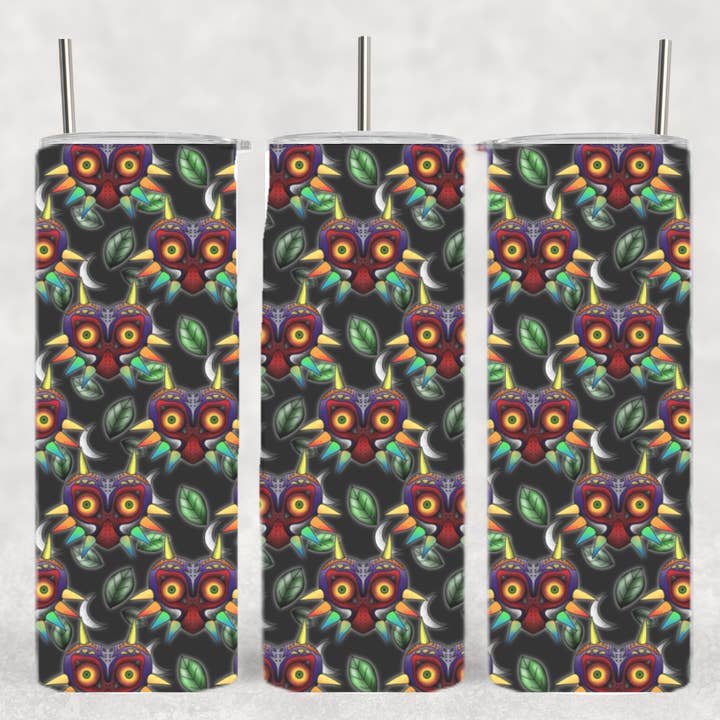 Gobelet à collage pour jeux vidéo Majora's Mask pour la vente par The Geek Boutique