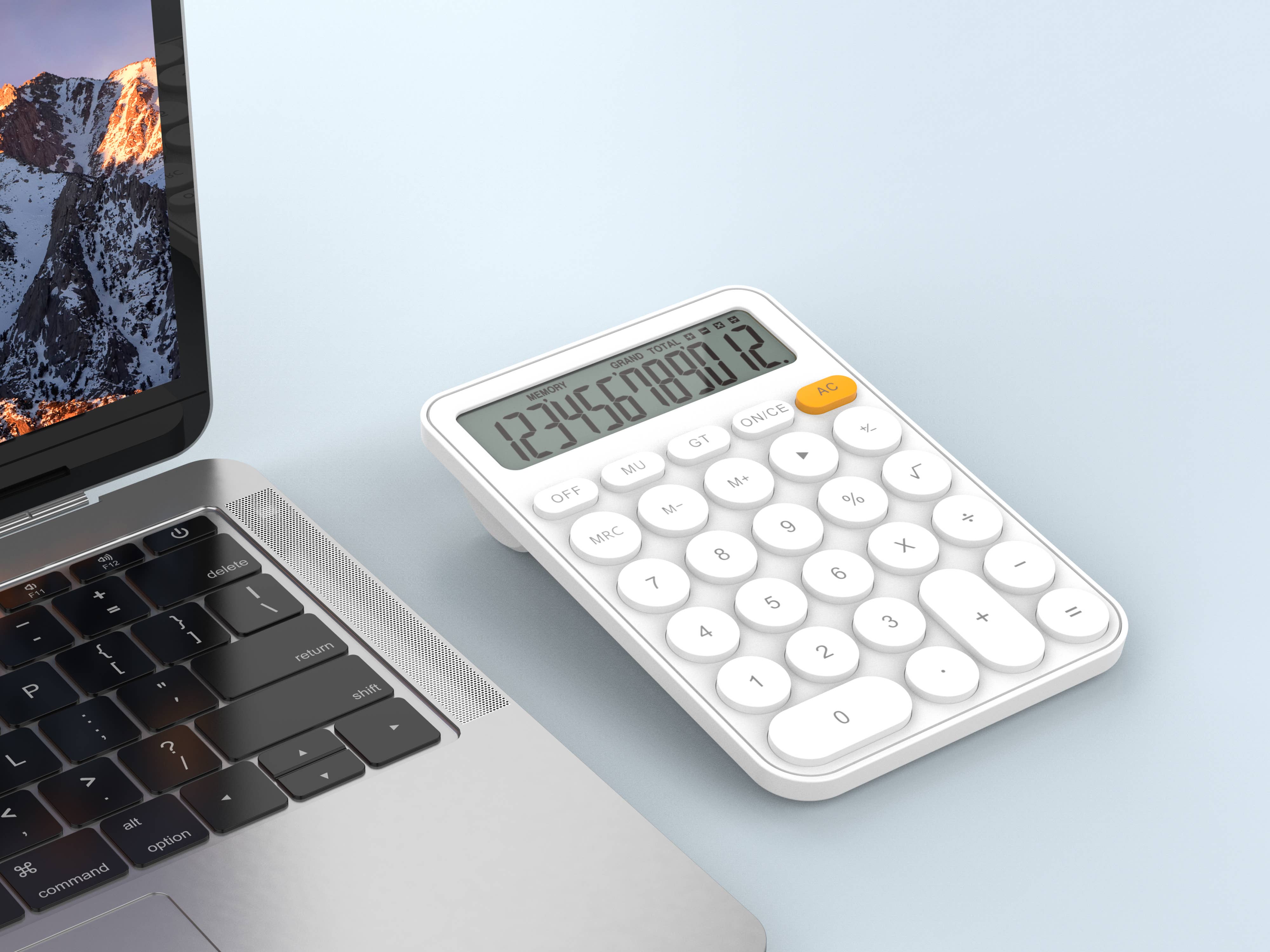 TECHANCY - Wholesale Calculator - Techancy MK1165 Desktop Calculator, 12 Digits, LCD Display, 2