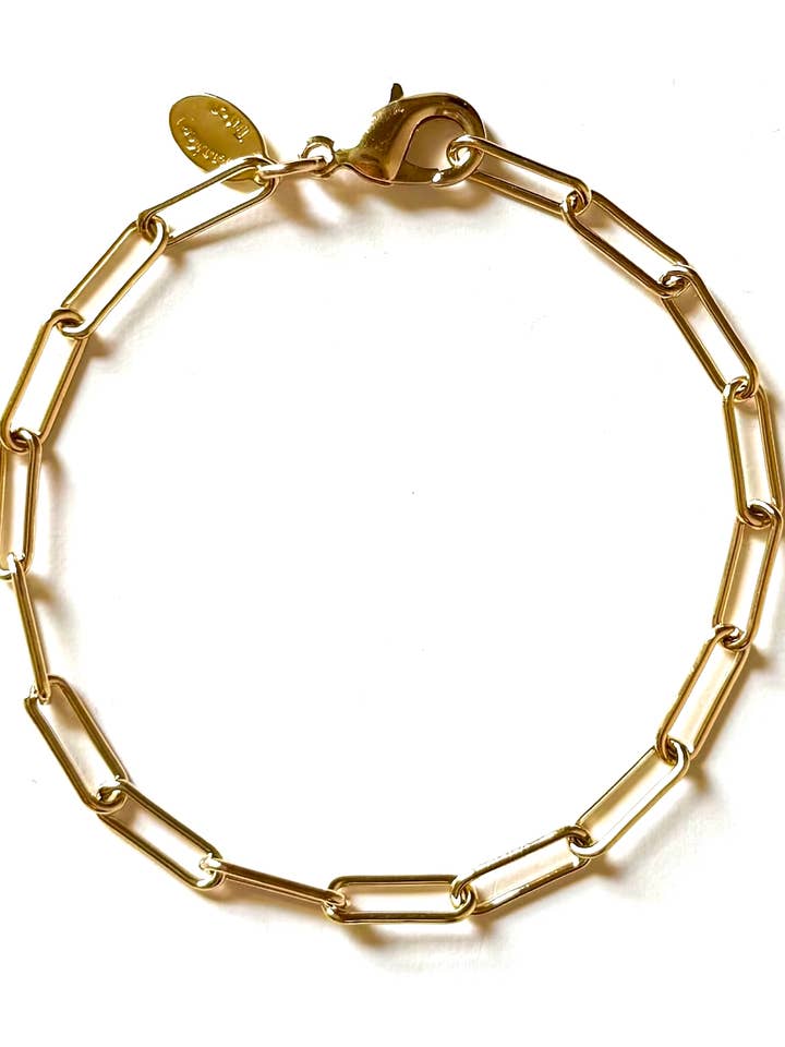 Open Links Paperclip armbånd for engroshandel hos Jennifer Tuton Jewelry