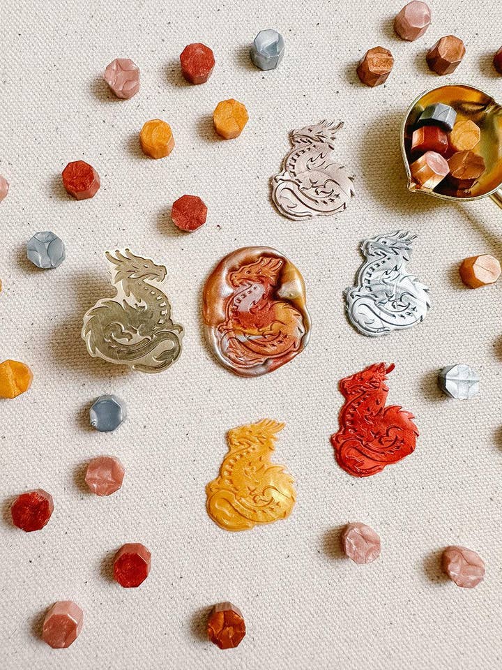 Dragon wax stamp for wholesale by Made of Honour Co.