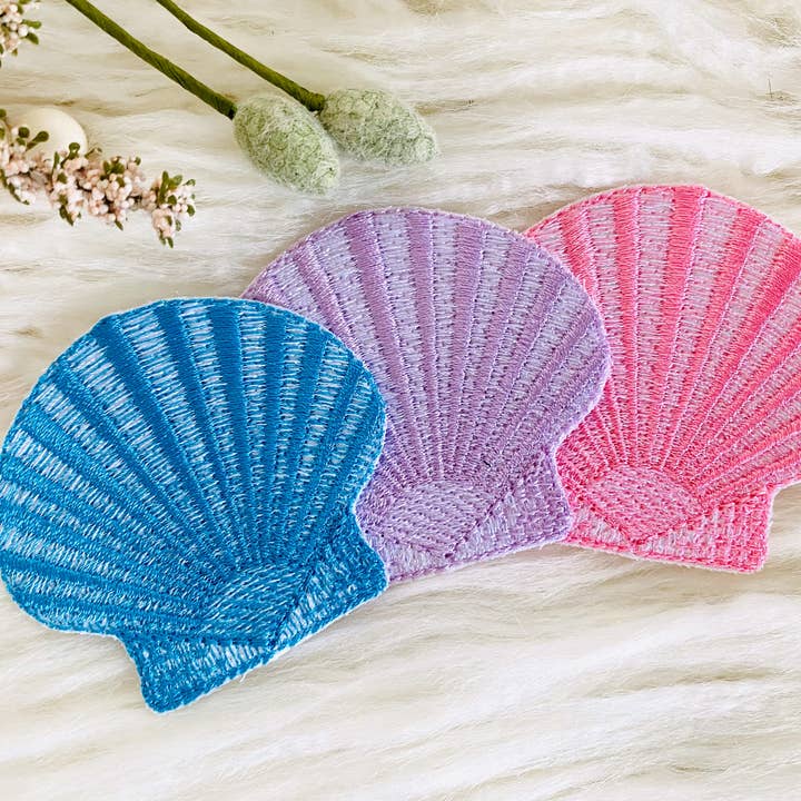 R & R Stitched - Wholesale Patch - Seashell embroidered hat patch4