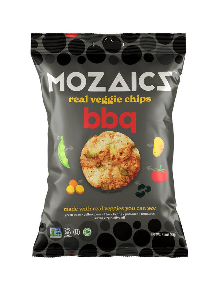 Mozaics BBQ Echte Veggie Chips 3,5oz für den Großhandel von Mozaics Chips