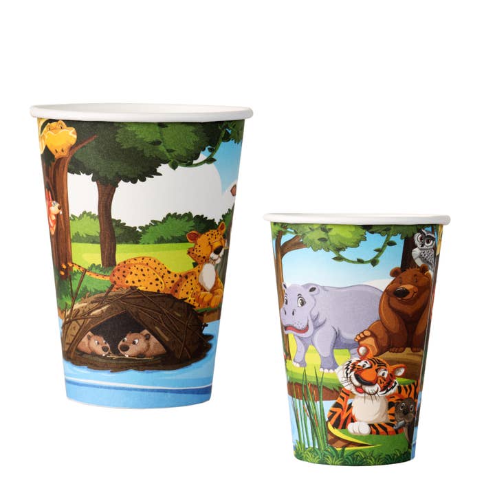 MP ECO SOLUTIONS - Wholesale Drinking Glass/Cup - 200ml BIO paper cup forest bear children cartons1