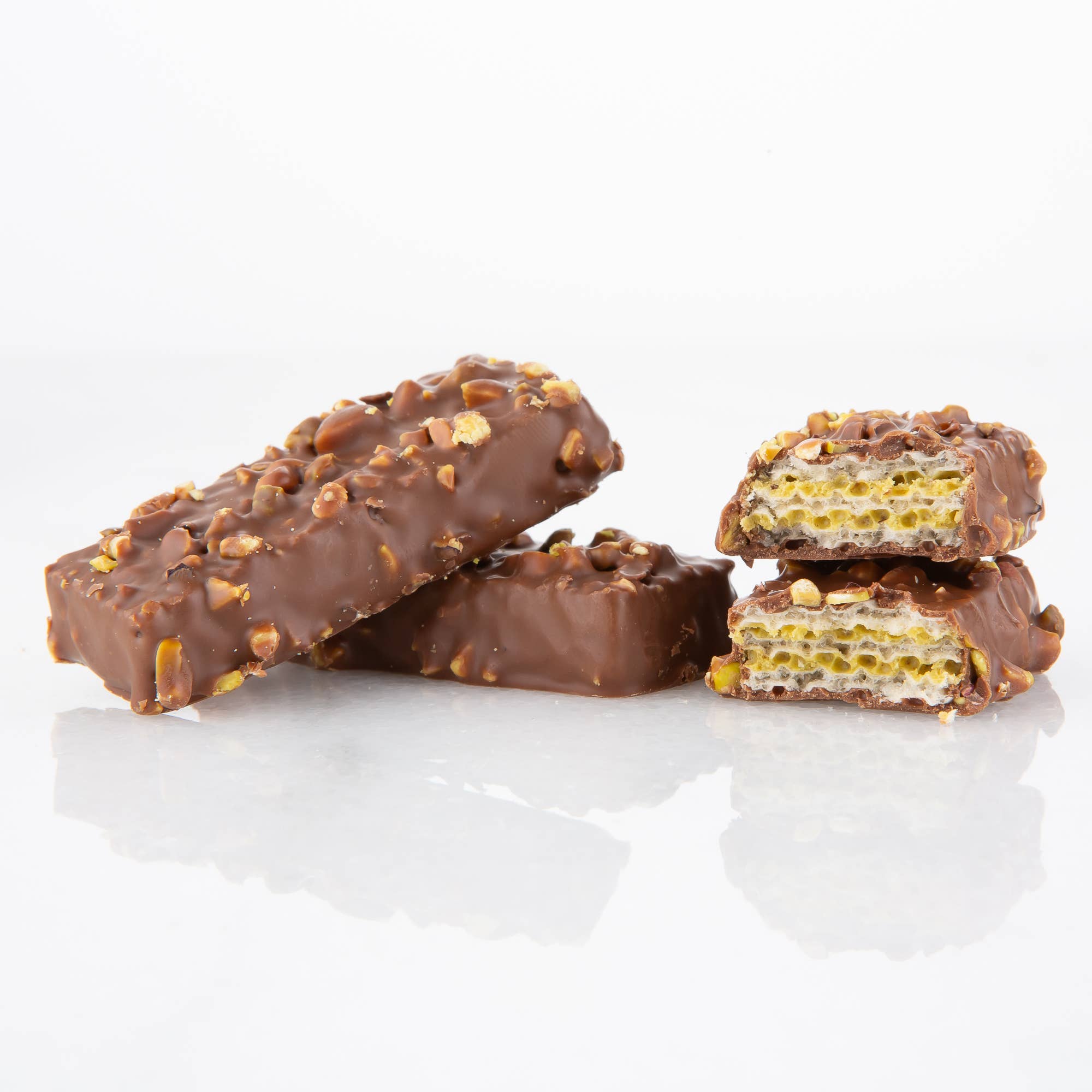 Carian's Bistro Chocolates - Wholesale Chocolate Box - Dubai Chocolate Waffers Bite Size Party Box  - 10 Pieces2