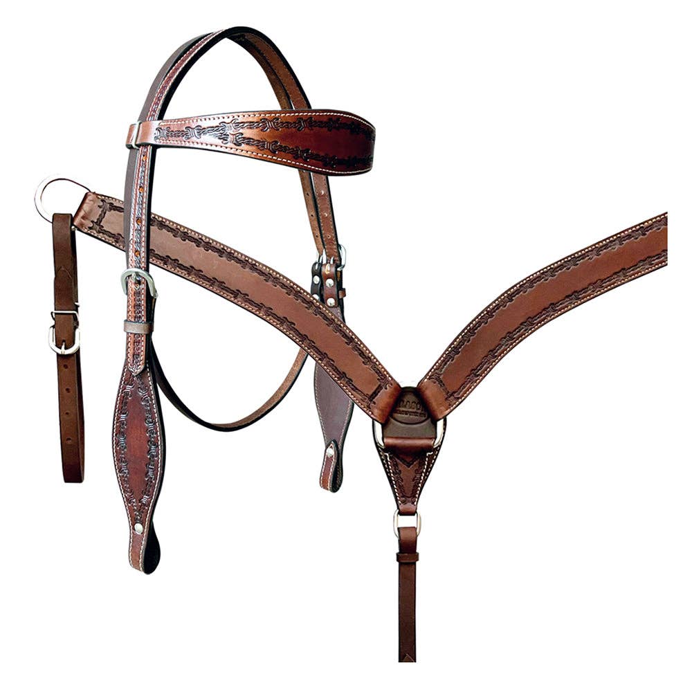 HILASON - Wholesale Horseback Riding Gear - HILASON Western Horse Headstall Breast Collar Set Tack Genuine American Leather | For Horses Headstalls242