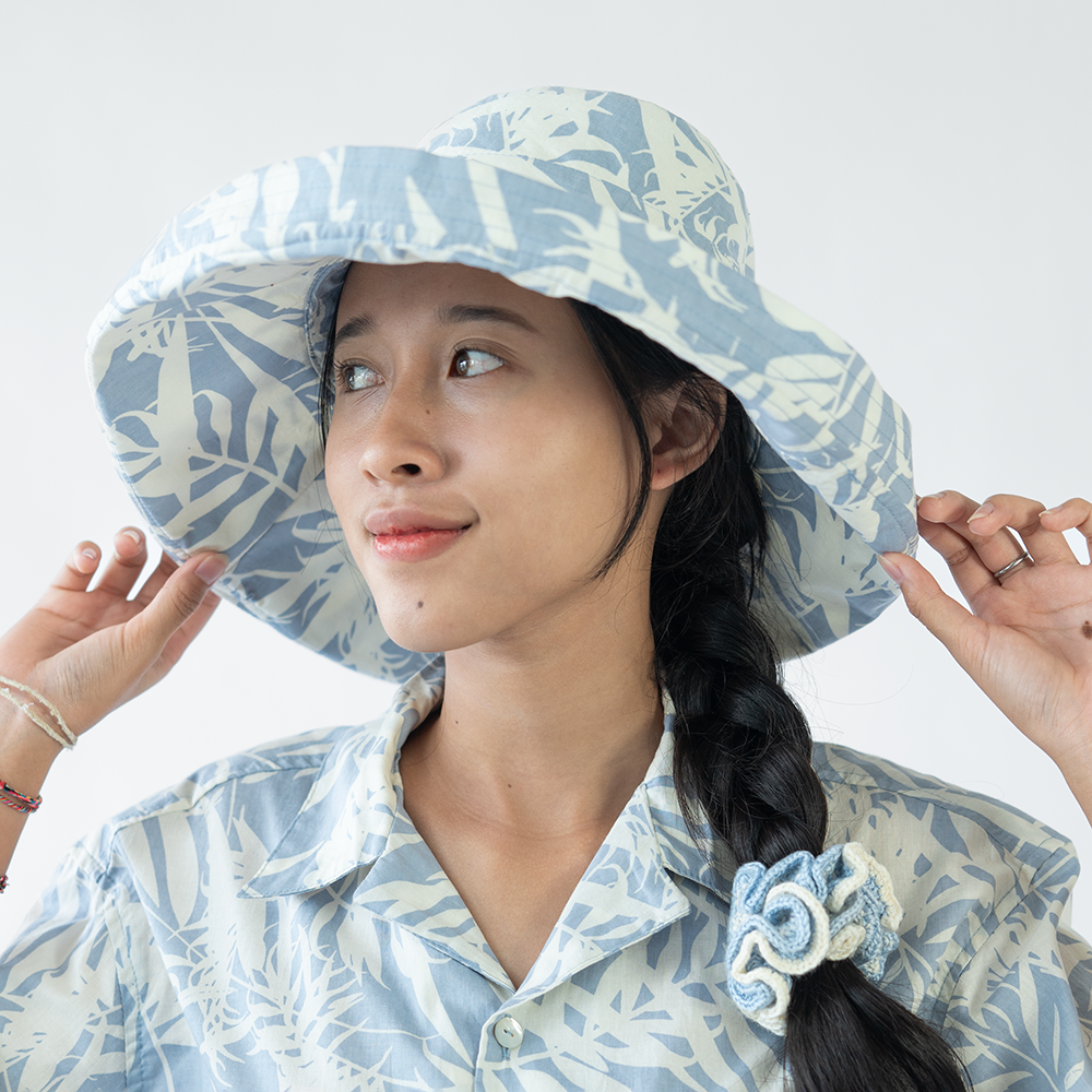 Balizen Direct from Bali - Wholesale Bucket Hat - Women's - Sunhat | Cotton Palm Leaf Print3