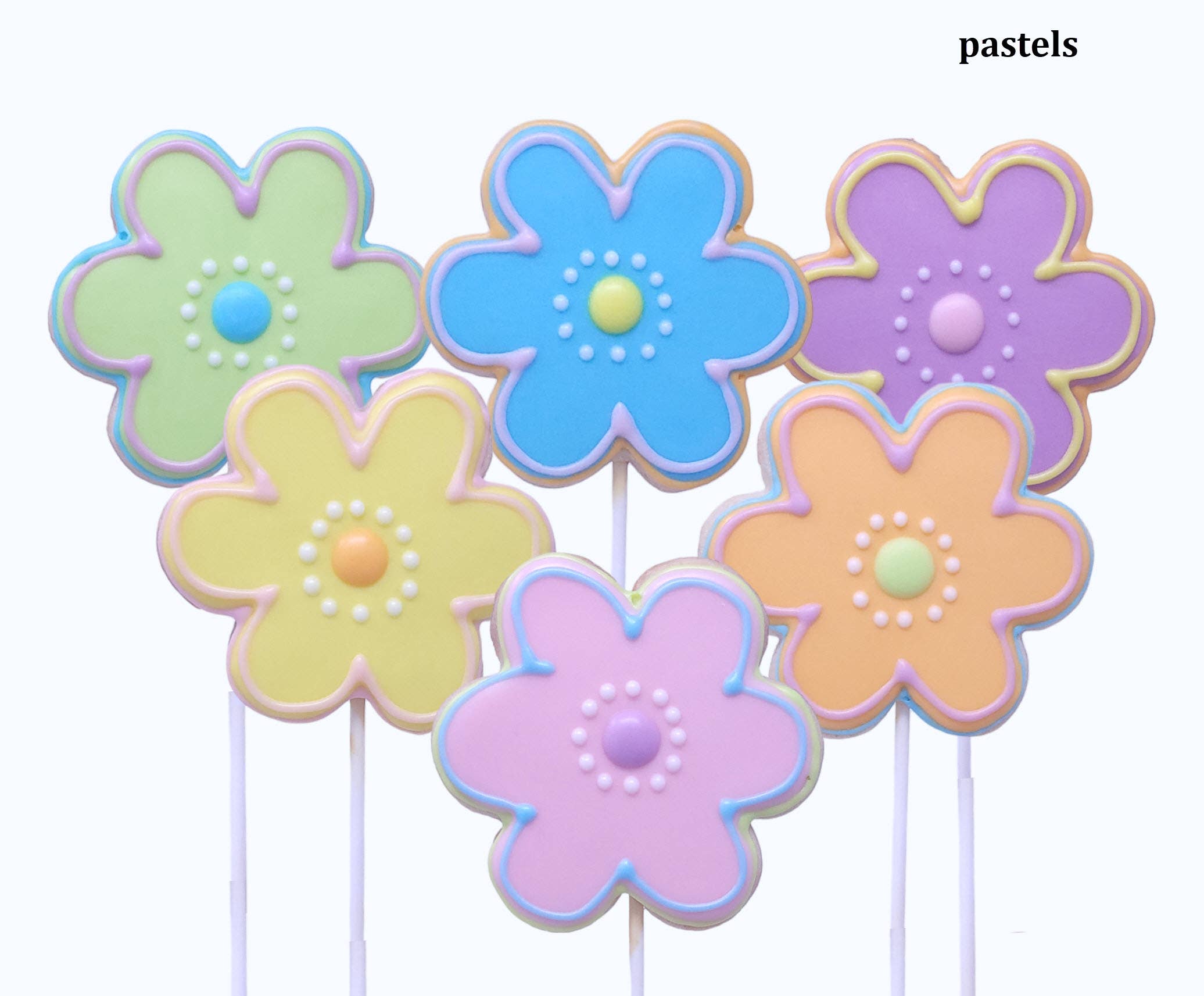 Wild Angel Treats, LLC – Engroshandel Cookie – Spring Flower Cookie Pop1