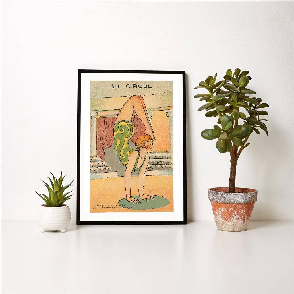 Found Image Press - Vente Affiche d'art - Impression d'art CI-143 Femme Acrobate de Cirque1