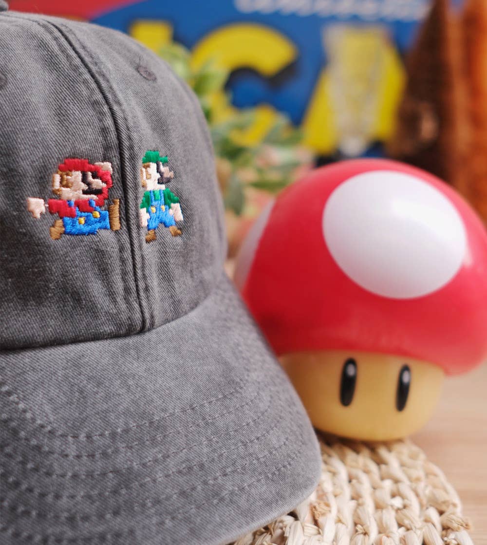 Juste un t-shirt - Vente Casquette de baseball – unisexe - Casquette brodée - Mario1