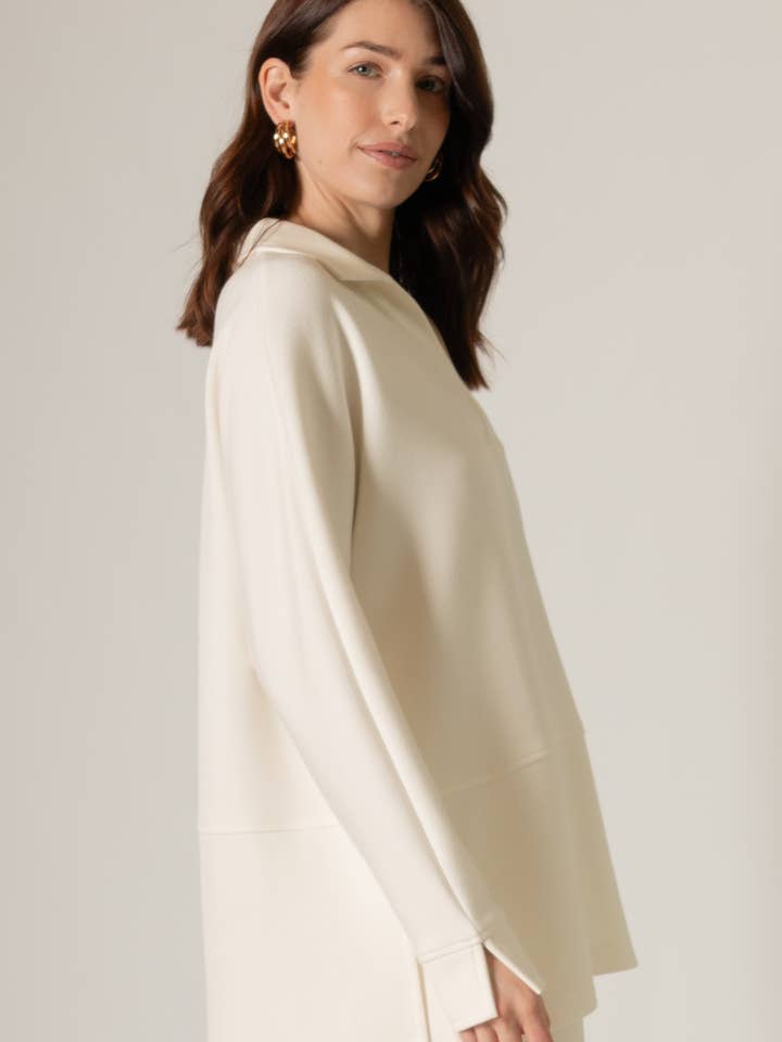 P. CILL - Wholesale T-Shirt - Women's - P. CILL Butter Modal Collared Long Sleeve Top22