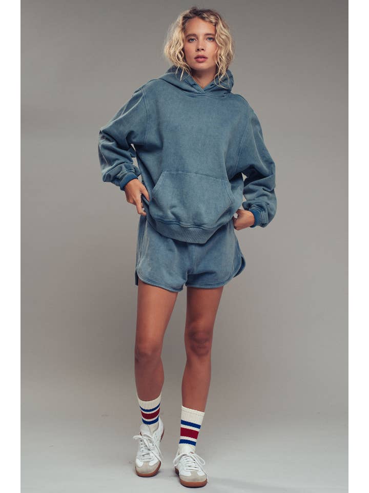 Urban Daizy - Wholesale Hoodie - Women's - Vintage Wash Oversized Brushed Hoodie24