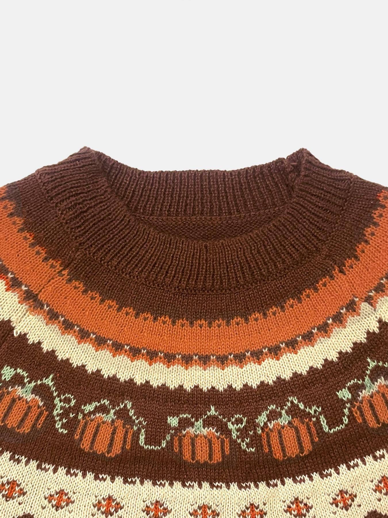 Rosa Clothing - Wholesale Knit Sweater - Women's - Western Vintage Halloween Pumpkin Sweater10