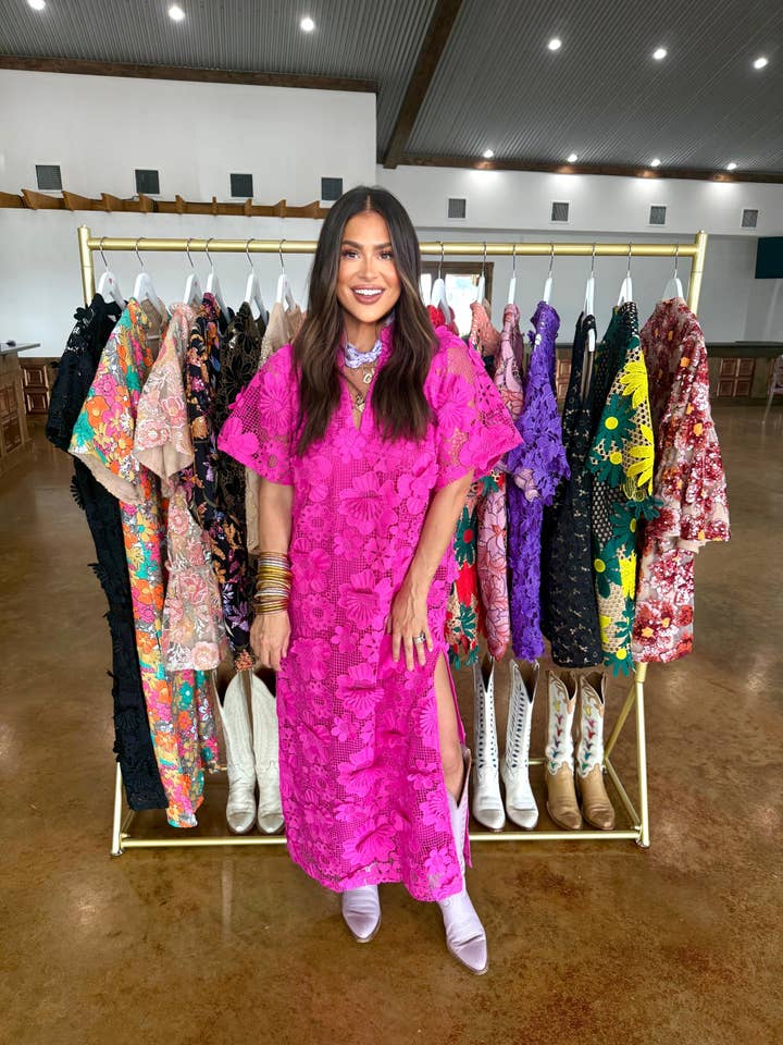 Leighton Magenta Maxi Dress for wholesale by My Joy Beauty