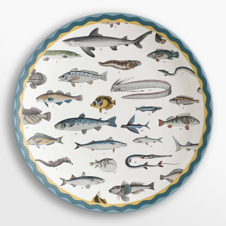 Vito Nesta Grand Tour - Wholesale Serving Plate - Cabinet de Curiosités 6 porcelain placemats #27