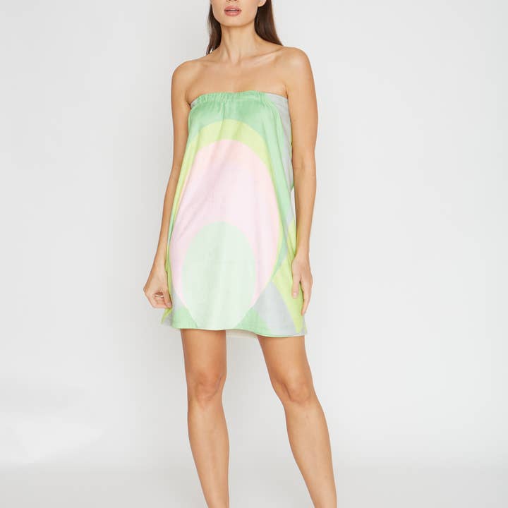 Wrap Up by VP - Vente Serviettes de bain - Diva Scoop Citron Spa Wrap1