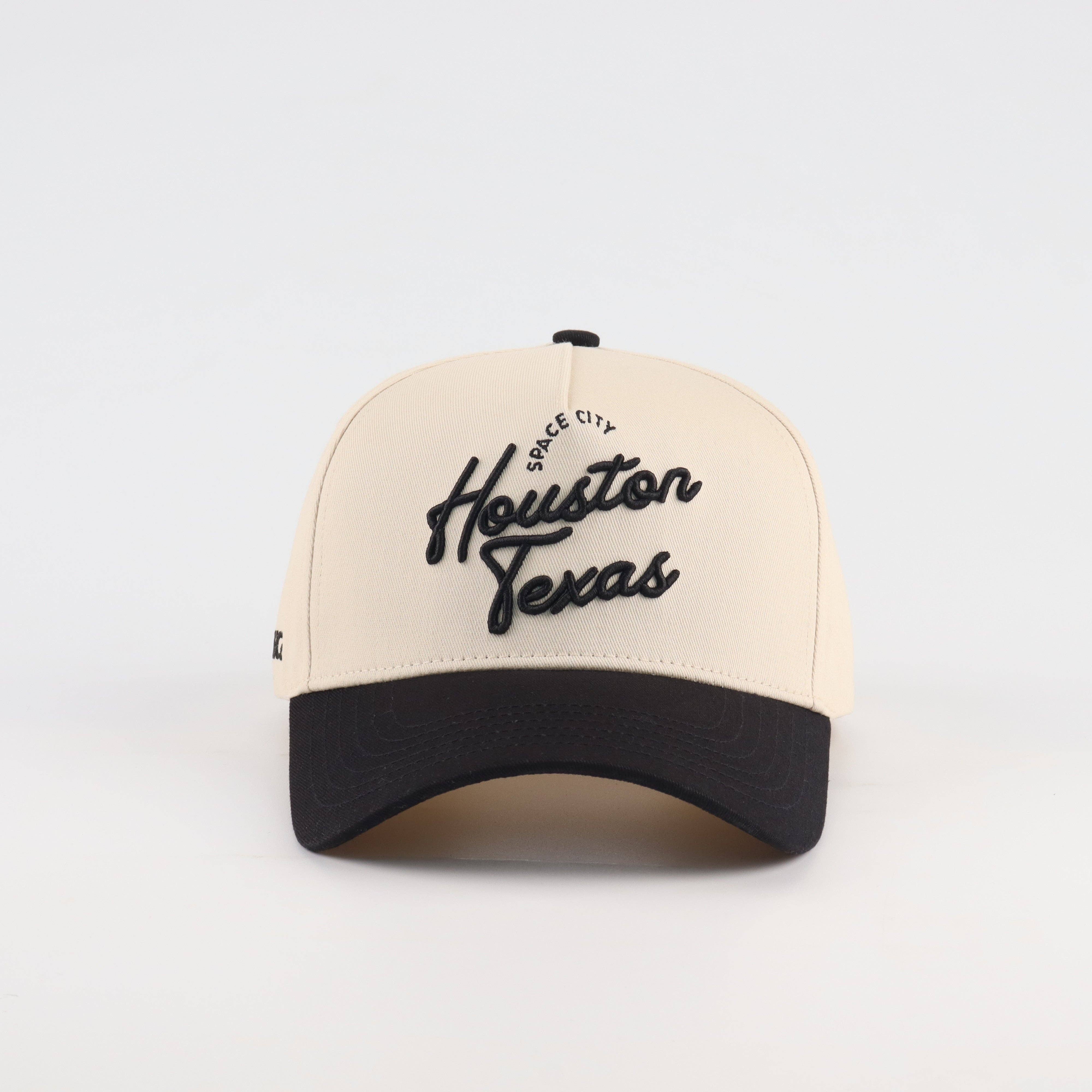 Beige Black The "Houston" Script Hat for wholesale on Faire3