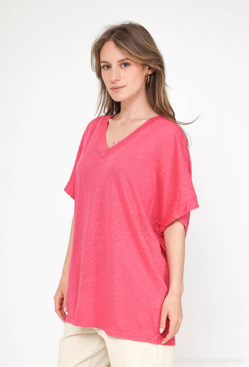 NOELINE - Wholesale T-Shirt - Women's - 12599 linen top6
